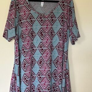 Geometric Patterned Women's Top